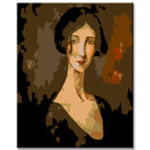 Paint by Numbers Painting Lady Portrait